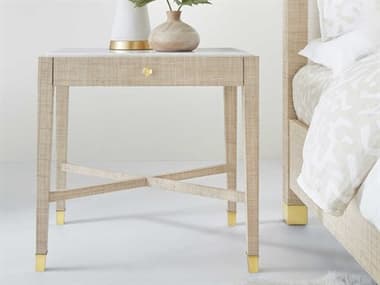 Somerset Bay Palmetto 1-Drawer Beige Rattan Nightstand SMBSBT531