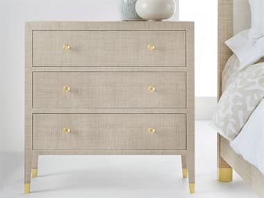 Somerset Bay Palmetto 3-Drawers Beige Rattan Nightstand SMBSBT534