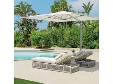 Shademaker Taurus Aluminum 10" Foot Square Crank Lift Outdoor Patio Umbrella SMTAU30S