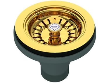 Shaws Unlacquered Brass Basket Strainer SODSW734ULB