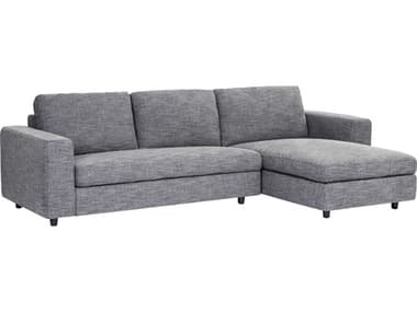 Sunpan Modern Home 5west Quarry Grey / Black Sectional Sofa SPN101320