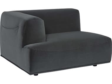 Sunpan Modern Home 5west Smokescreen / Black Left Arm Modular Chair SPN104077