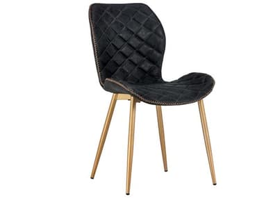 Sunpan Urban Unity Lyla Dining Chair Champagne Gold Antique Black SPN104220