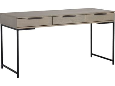 Sunpan Modern Home Artezia Taupe / Black Secretary Desk SPN104611