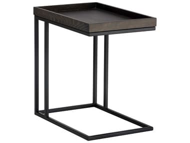 Sunpan Modern Home Artezia Charcoal Grey / Black 23'' Wide Rectangular End Table SPN104615
