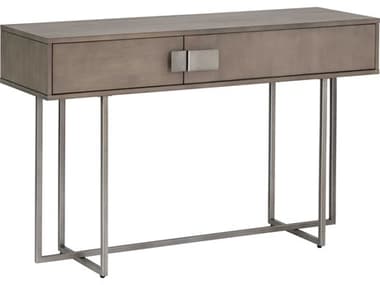 Sunpan Modern Home Mixt Ash Grey / Antique Silver 51'' Wide Rectangular Console Table SPN104642