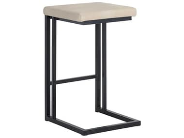 Sunpan Urban Unity 16" Boone Counter Stool Black Bravo Cream SPN104958