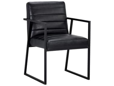Sunpan Modern Home 5west Coal Black Arm Dining Chair SPN105154