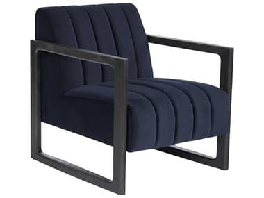 Sunpan Modern Home 5west Metropolis Blue / Espresso Accent Chair SPN105273