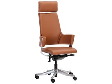 Sunpan Modern Home Brown / Silver Computer Chair SPN105897