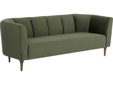 Sunpan Magnolia 81" Evergreen Fabric Upholstered Sofa SPN105970