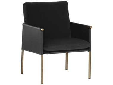 Sunpan Ikon Bellevue 24" Black Fabric Accent Chair SPN106184