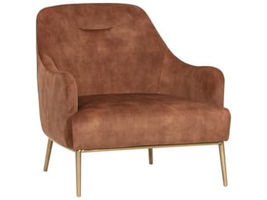 Sunpan Cameron 30" Brown Fabric Accent Chair SPN106400