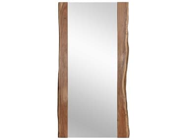 Sunpan Brown 40''W x 75''H Rectangular Floor Mirror SPN106427