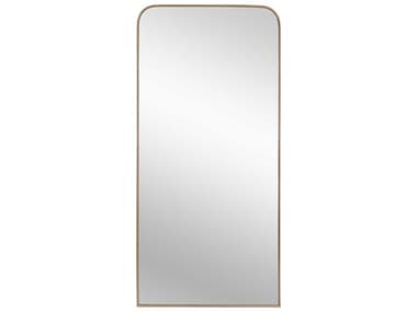 Sunpan Brass 36''W x 76''H Rectangular Floor Mirror SPN106554