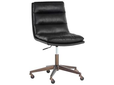 Sunpan Stinson Faux Leather Adjustable Swivel Computer Office Chair SPN106763
