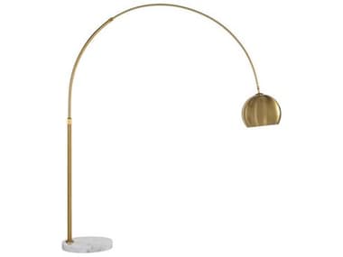 Sunpan Vern 102" Tall Brass Floor Lamp SPN106797