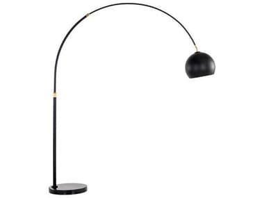 Sunpan Vern 102" Tall Black Floor Lamp SPN106798