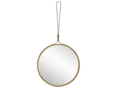 Sunpan Modern Home Gold 20''W x 40''H Round Wall Mirror SPN106817