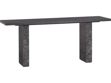 Sunpan Rebel 75" Rectangular Wood Grey Marble Charcoal Console Table SPN106828