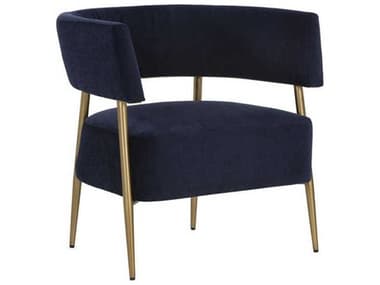 Sunpan Maestro 28" Blue Fabric Accent Chair SPN106844