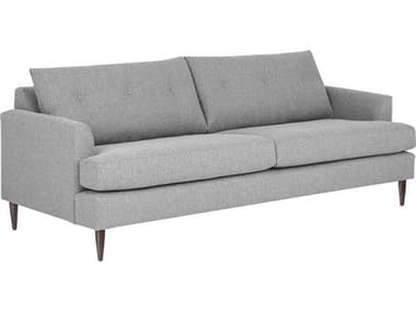 Sunpan Domestic 86" Liv Dove Gray Fabric Upholstered Sofa SPN106871