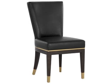 Sunpan Modern Home 5west Bravo Black / Abbington Espresso Side Dining Chair SPN107018