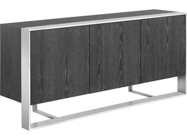 Sunpan Ikon 70.75" Dalton Sideboard Stainless Steel Grey SPN107055