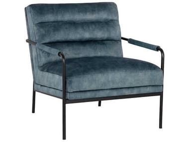 Sunpan Tristen Blue Fabric Accent Chair SPN107141