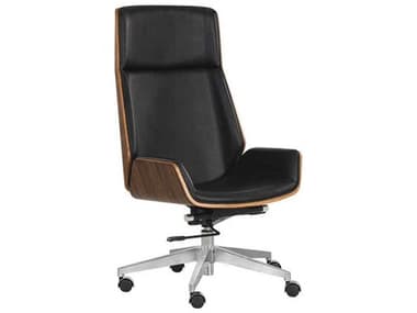 Sunpan Rhett Faux Leather Adjustable Executive Desk Chair SPN107152