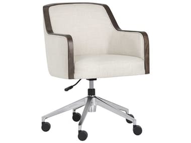 Sunpan Modern Home 5west Effie Linen / Silver Task Chair SPN107525