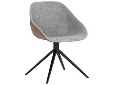 Sunpan Mccoy Gray Fabric Upholstered Side Dining Chair SPN107564
