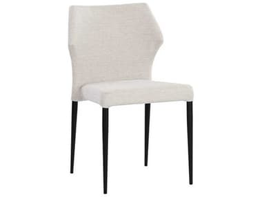 Sunpan James Beige Fabric Upholstered Side Dining Chair SPN107682
