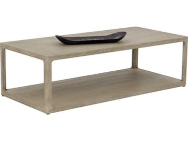 Sunpan Doncaster 55" Rectangular Wood Grey Coffee Table SPN107736