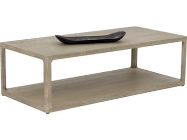 Sunpan Doncaster Rectangular Wood Grey Coffee Table SPN107736