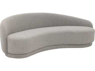 Sunpan Kendra 101" Altro Cappuccino Gray Fabric Upholstered Sofa SPN107893