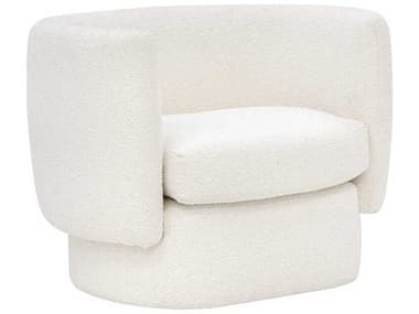 Sunpan Valence 39" White Fabric Accent Chair SPN107996