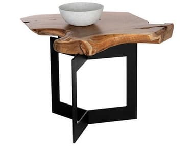 Sunpan Wyatt 31" Wood Natural End Table SPN108142