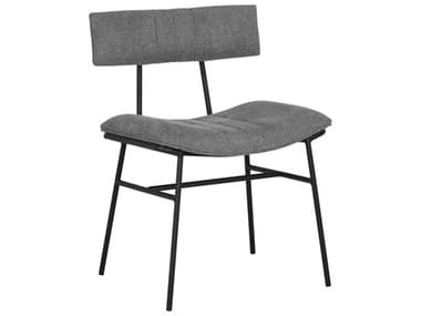 Sunpan Buca Gray Fabric Upholstered Side Dining Chair SPN108216