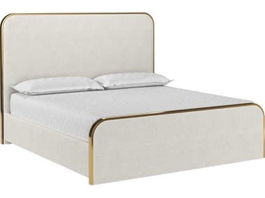 Sunpan Tometi Chacha Cream Beige Upholstered King Panel Bed SPN108439