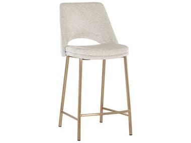 Sunpan Radella Bergen Taupe Upholstered Counter Stool SPN108515