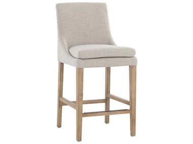 Sunpan Rosine Effie Flax Upholstered Birch Wood Counter Stool SPN108584