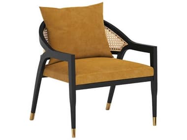 Sunpan Kirsten 26" Gold Fabric Accent Chair SPN108716