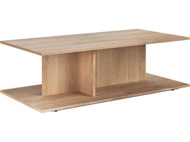 Sunpan Madsen 58" Rectangular Wood Natural Coffee Table SPN108783