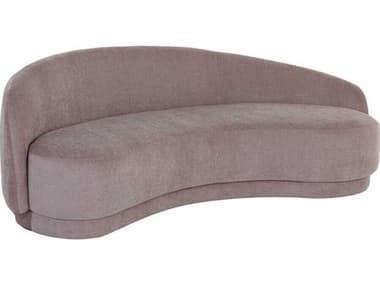 Sunpan Kendra 101" Planet Lilac Purple Fabric Upholstered Sofa SPN108801
