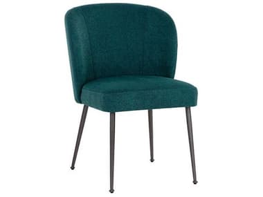 Sunpan Ivana Green Fabric Upholstered Side Dining Chair SPN108878