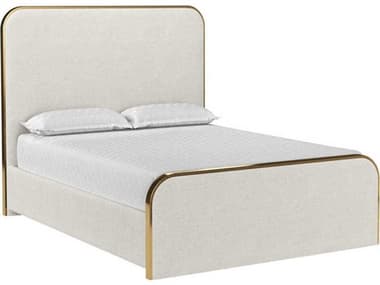 Sunpan Tometi Chacha Cream Beige Upholstered Queen Panel Bed SPN109219
