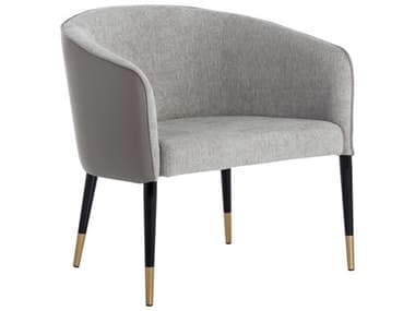 Sunpan Asher 28" Flint Grey Fabric Accent Chair SPN109359