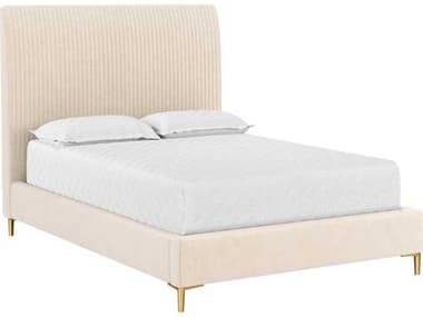 Sunpan Harris Full Casablanca Cloud Beige Upholstered Platform Bed SPN109577