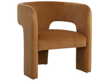 Sunpan Isidore 27" Gold Fabric Accent Chair SPN109720